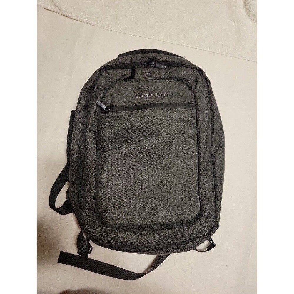 Bugatti Traveler Backpack Fits 15.6" Laptop, with Multiple  Pockets In Gray